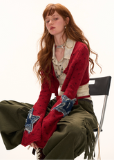 스타 니트 크롭